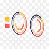 创意金融图表矢量插画