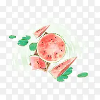 二十四节气之大暑创意海报插画