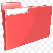 红色手绘矢量文件夹