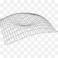 水墨元素水墨卷轴素材几何曲线
