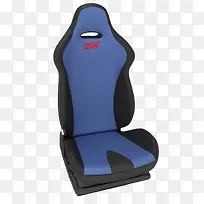 蓝黑色皮质汽车座椅