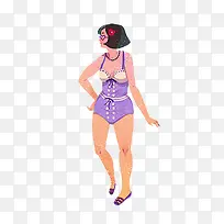 穿泳衣的女人