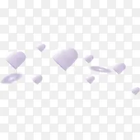 情人节紫色爱心装饰