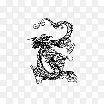 黑色龙纹图形