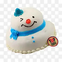 雪人生日蛋糕