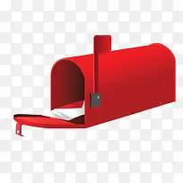 红色信箱盒子