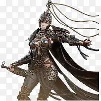身披铠甲的女武士
