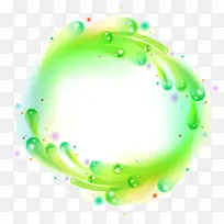 圆形梦幻泡泡造型矢量图