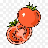 卡通西红柿蔬菜设计