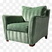绒面绿色休闲沙发