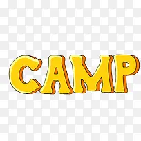 camp效果矢量文字