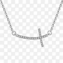 十字架项链银饰品锆石钻石