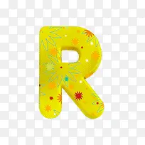 布纹字母R