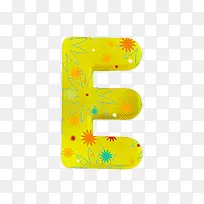 布纹字母E