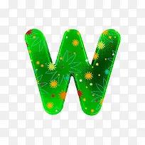 布纹字母W