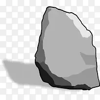 灰色的卡通石头