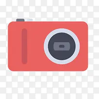 红色数码相机