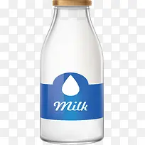 蓝色商标牛奶