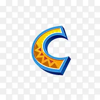 长颈鹿字母c