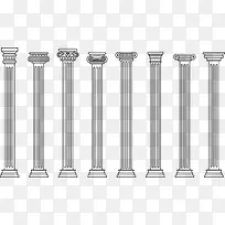 古罗马墙柱
