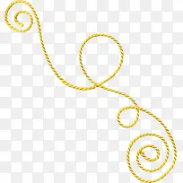 金色尼龙绳装饰