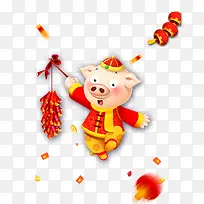 2019猪年春节放鞭炮