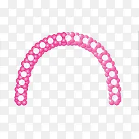 粉色气球拱门免费PNG图片