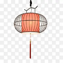 新中式创意鸟笼灯