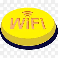 黄色按钮式wifi信号格