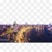 上海夜景俯视图