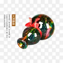 七彩琉璃瓶倒置