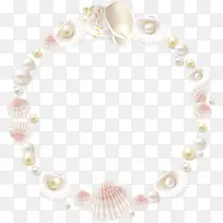 珍珠贝壳花环