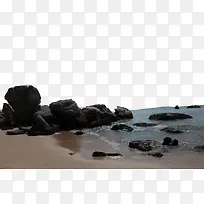 海边石头摄影