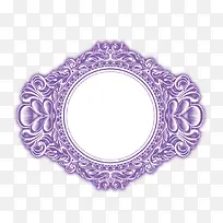 欧式紫色花环