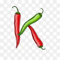 辣椒字母K