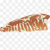 矢量卡通手绘肉排