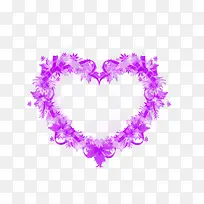紫色爱心