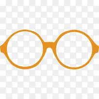 橙色眼镜镜框