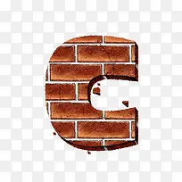 砖纹字母c
