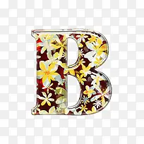 小黄花字母b