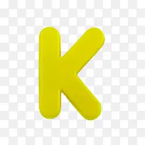 幼圆纯色字母k