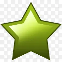 绿色的五角星图标