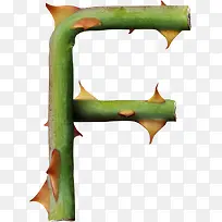 桔梗字母F