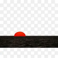 手绘海上阳光