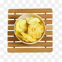 俯视菠萝圈