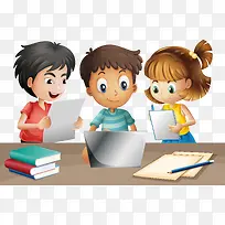 学习的小孩