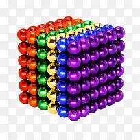 多色彩虹磁石素材