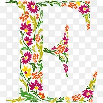 美丽花藤字母