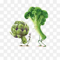 卡通菜花