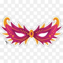 矢量精美舞会面具